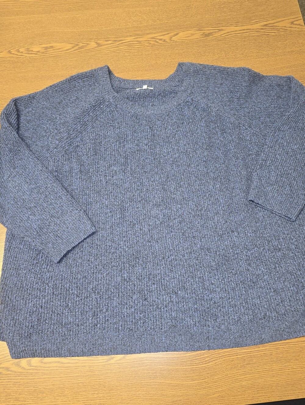Maurices Heathered Navy Crewneck Sweater Plus 4x